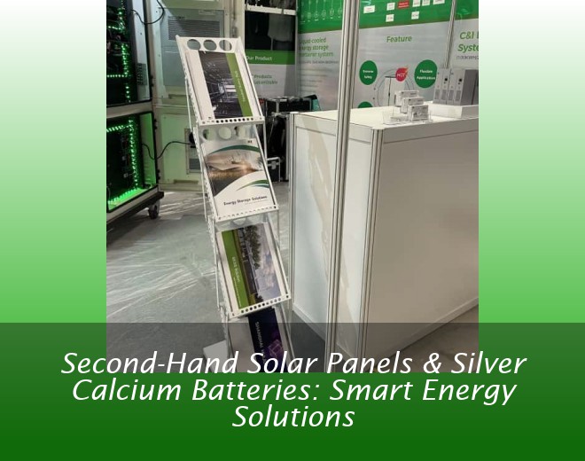Second-Hand Solar Panels & Silver Calcium Batteries: Smart Energy Solutions